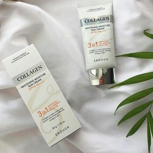 Купить Enough Collagen 3in1 Whitening Moisture Sun Cream SPF50 PA+++ Сонцезахисний крем для обличчя, з морським колагеном в Украине