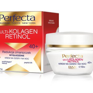 Купить Розгладжувальний крем для обличчя Perfecta Multi-Collagen Retinol проти зморщок, 40+, SPF 6, 50 мл в Украине