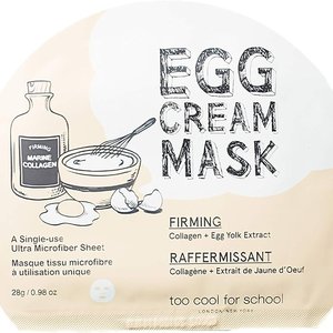 Купить Too Cool For School Egg Cream Mask Firming Тканинна яєчна маска для обличчя в Украине