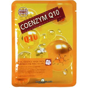 Купить MAY ISLAND REAL ESSENCE COENZYME Q10 тканинна маска з коензимом в Украине