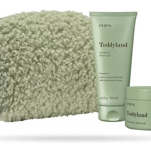 Купить Pupa Teddyland Milk And Pistachio Cream set ( гель для душу 200 мл. + скраб для тіла 150 мл. + косметичка ) ( НАБІР ) в Украине