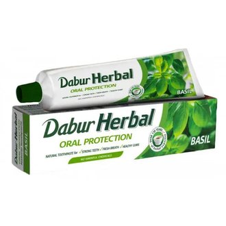 Купить Dabur herb'l basil зубна паста "базилік" 150г в Украине