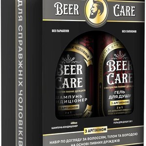 Купить Пивний набір для чоловіків Гель для душу 2в1 + Шампунь-кондиціонер АРГІНІН в Украине