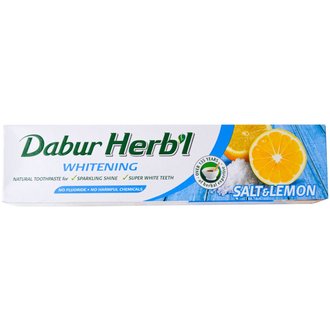 Купить DABUR HERB'L Зубна паста - Відбілююча ,Сіль і Лимон 150г в Украине