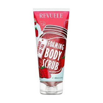 Купить Revuele Foaming Body Scrub Strawberry and Chia Пінливий скраб для тіла "Полуниця та насіння чіа" в Украине