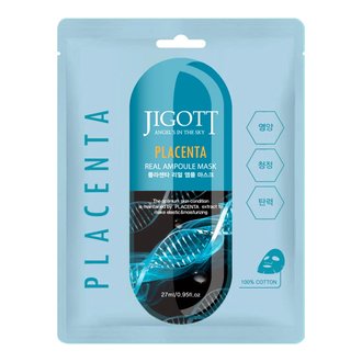 Купить Jigott Placenta Real Ampoule Mask Ампульна маска з фітоплацентою в Украине