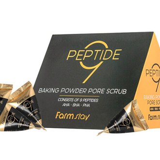 Купить FarmStay Peptide 9 BakingPowder Pore Scrub, Скраб для обличчя з пептидами та кислотами  - 1 шт*7 мл в Украине