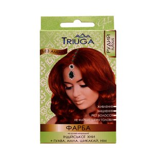 Купить Triuga Hair Care Фарба для волосся на основі натуральної індійської хни Рудий в Украине