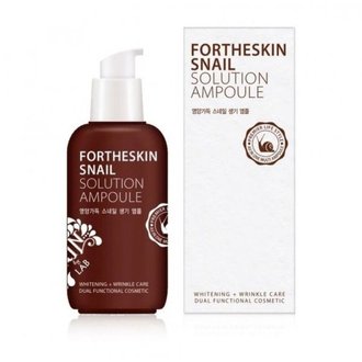 Купить Fortheskin Snail Solution Ampoule Ампульна сироватка для обличчя з муцином равлика в Украине