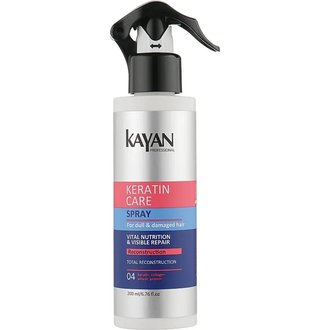 Купить Kayan Professional Keratin Care Hair Spray Спрей для пошкодженого й тьмяного волосся в Украине