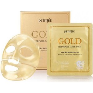 Купить Petitfee Gold Hydrogel Mask Pack +5 golden complex Гідрогелева маска для обличчя з золотим комплексом в Украине