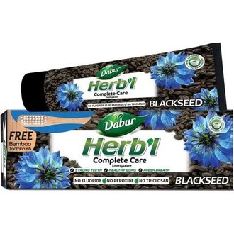 Купить DABUR HERB'L Зубна паста - Чорний кмин150г+ щітка в Украине