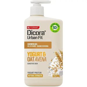 Купить Dicora Urban Fit Крем-гель для душу "Протеїновий йогурт та овес", 825 мл в Украине
