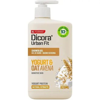 Купить Dicora Urban Fit Крем-гель для душу "Протеїновий йогурт та овес", 825 мл в Украине