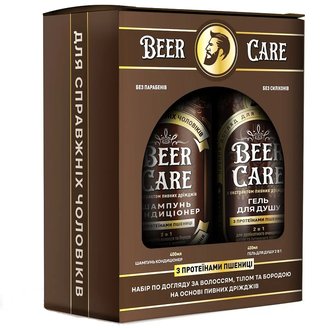 Купить Пивний набір для чоловіків Гель для душу 2в1 + Шампунь-кондиціонер ПШЕНИЧНІ ПРОТЕЇНИ в Украине
