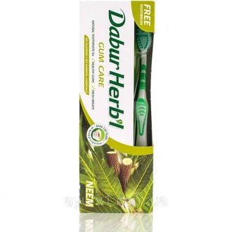 Купить DABUR HERB'L Зубна паста - Ніім 150г+ щітка в Украине