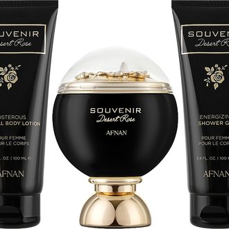 Купить Afnan Souvenir Desert Rose set edp 100 ml. + Гель для душа 100  ml. + Крем для тела 100 ml. женский  ( аналог Tiziana Terenzi Kirke ) ( НАБОР ) в Украине