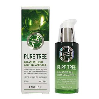 Купить Enough Pure Tree Balancing Pro Calming Ampoule Сироватка для обличчя, з екстрактом чайного дерева в Украине