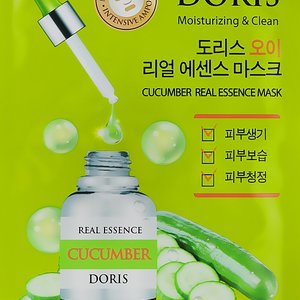 Купить Doris Cucumber Real Essence Mask Ампульна маска для обличчя з екстрактом огірка в Украине